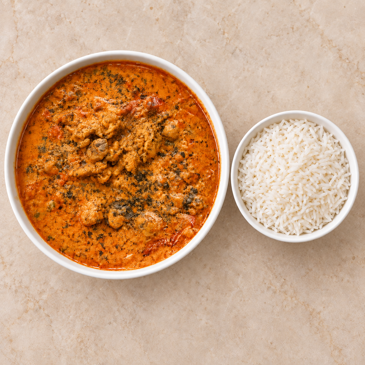 Chicken Tikka and Basmati Rice
