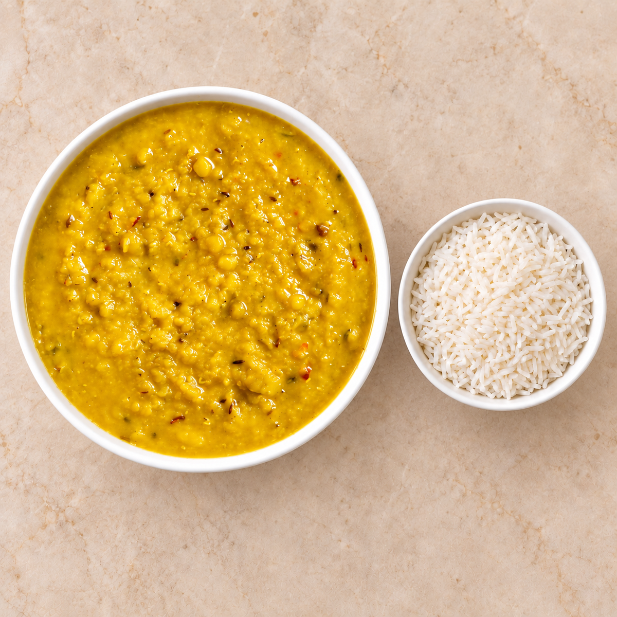 Yellow Daal and Basmati Rice